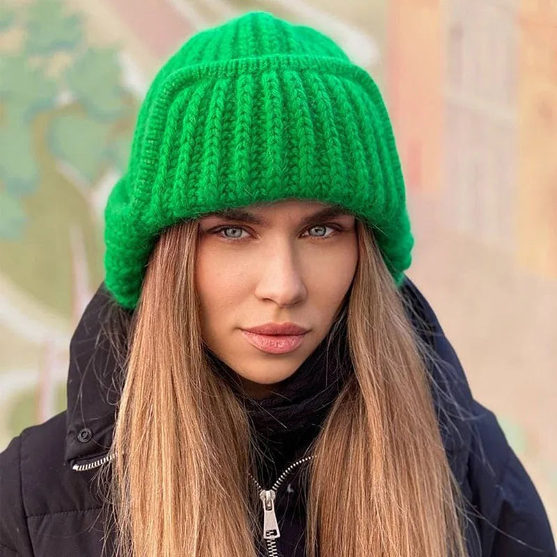 Winter Ladies Knitted Bomber Hat – Cozy Ear Protection for the Cold Season Hats Lunarity Garage