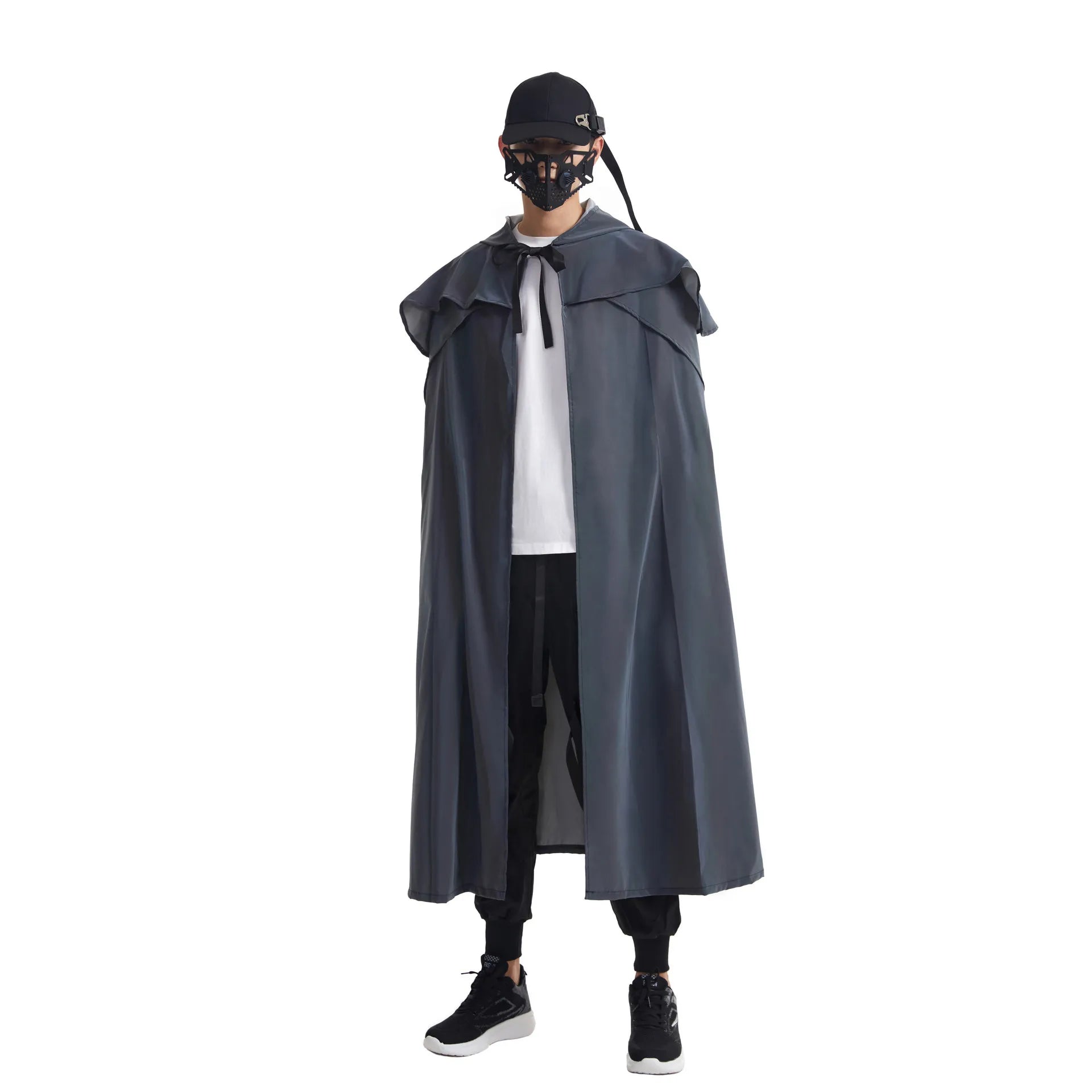 X-Long Reflective Hooded Cape – Unisex Festival & Cosplay Statement Piece Ponchos Lunarity Garage