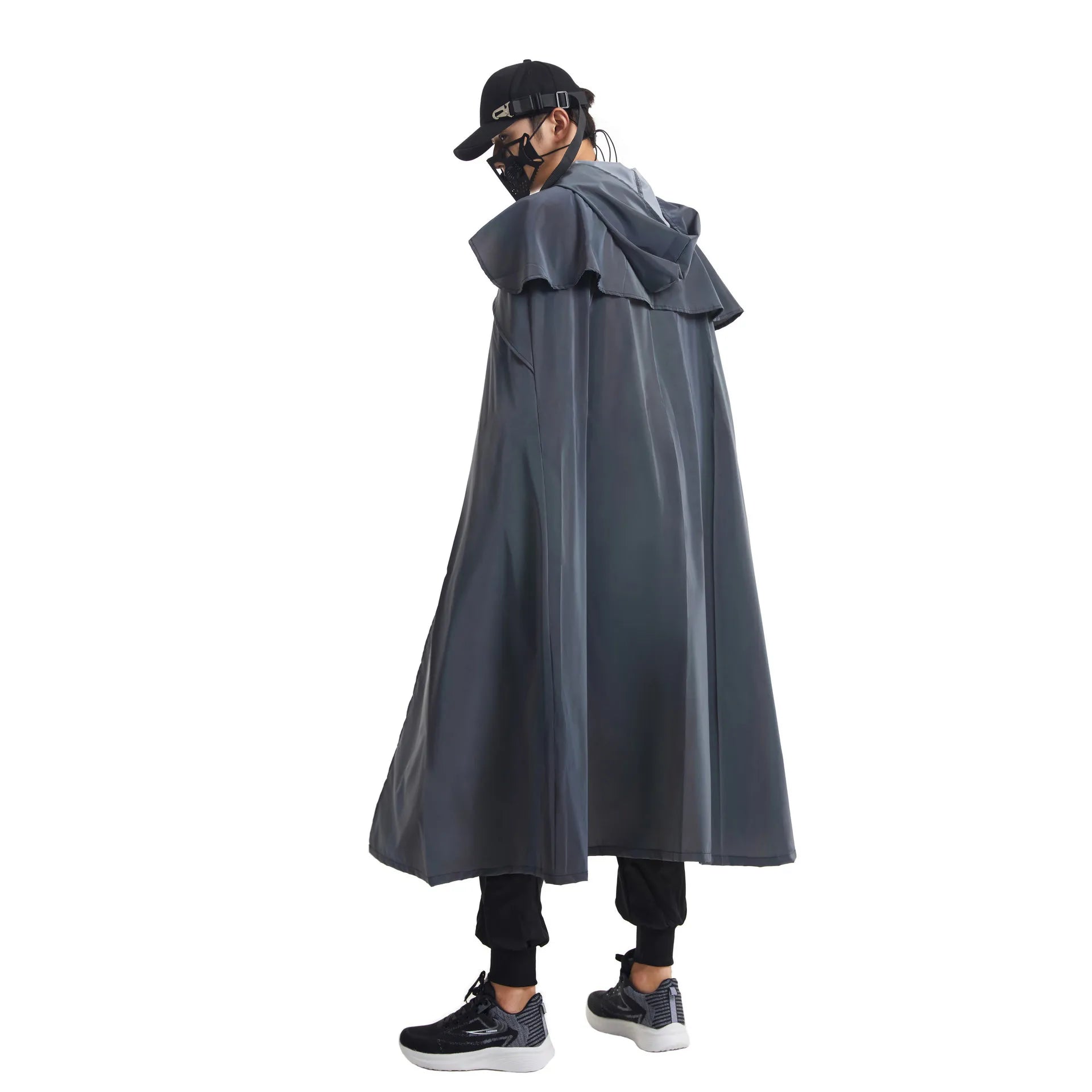 X-Long Reflective Hooded Cape – Unisex Festival & Cosplay Statement Piece Ponchos Lunarity Garage