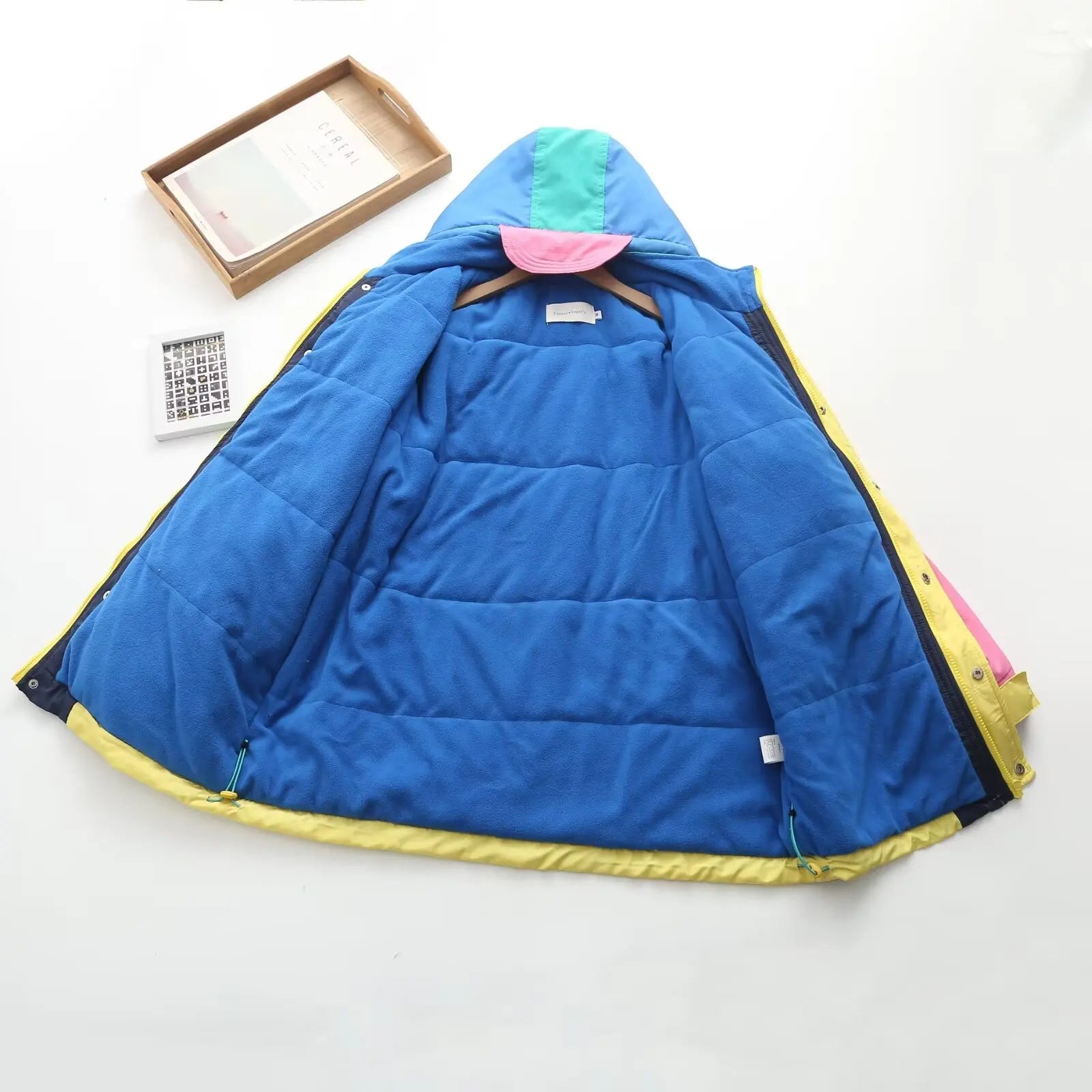 Patchwork-Design Vintage Winter Parka Jackets Lunarity Garage