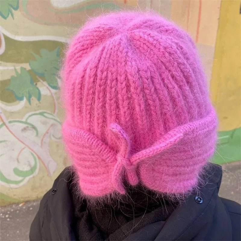 Winter Ladies Knitted Bomber Hat – Cozy Ear Protection for the Cold Season Hats Lunarity Garage