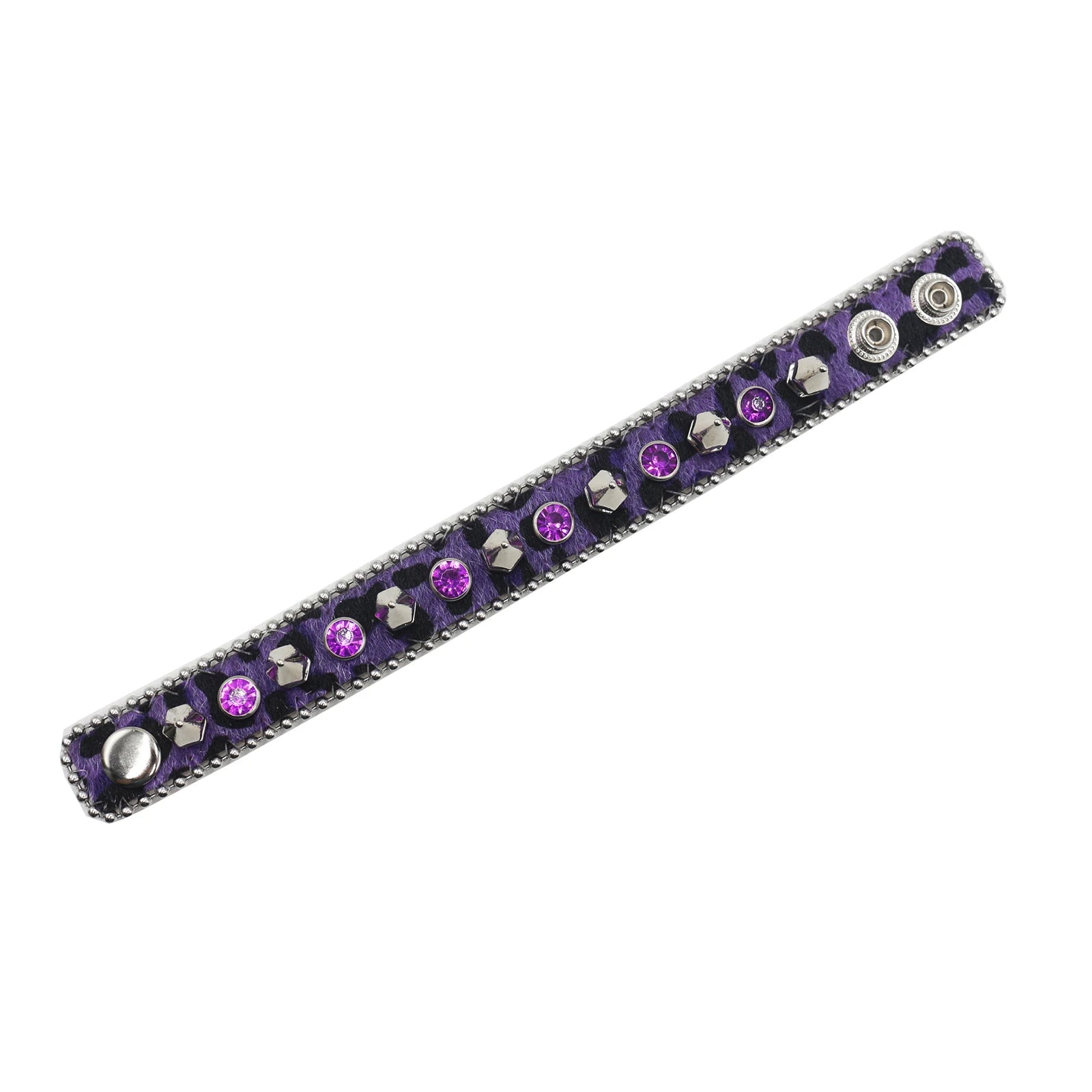 Superior Rhinestone Y2K Bracelet – Punk Style PU Leather Strap (Unisex) Bracelets LUNARITY GARAGE