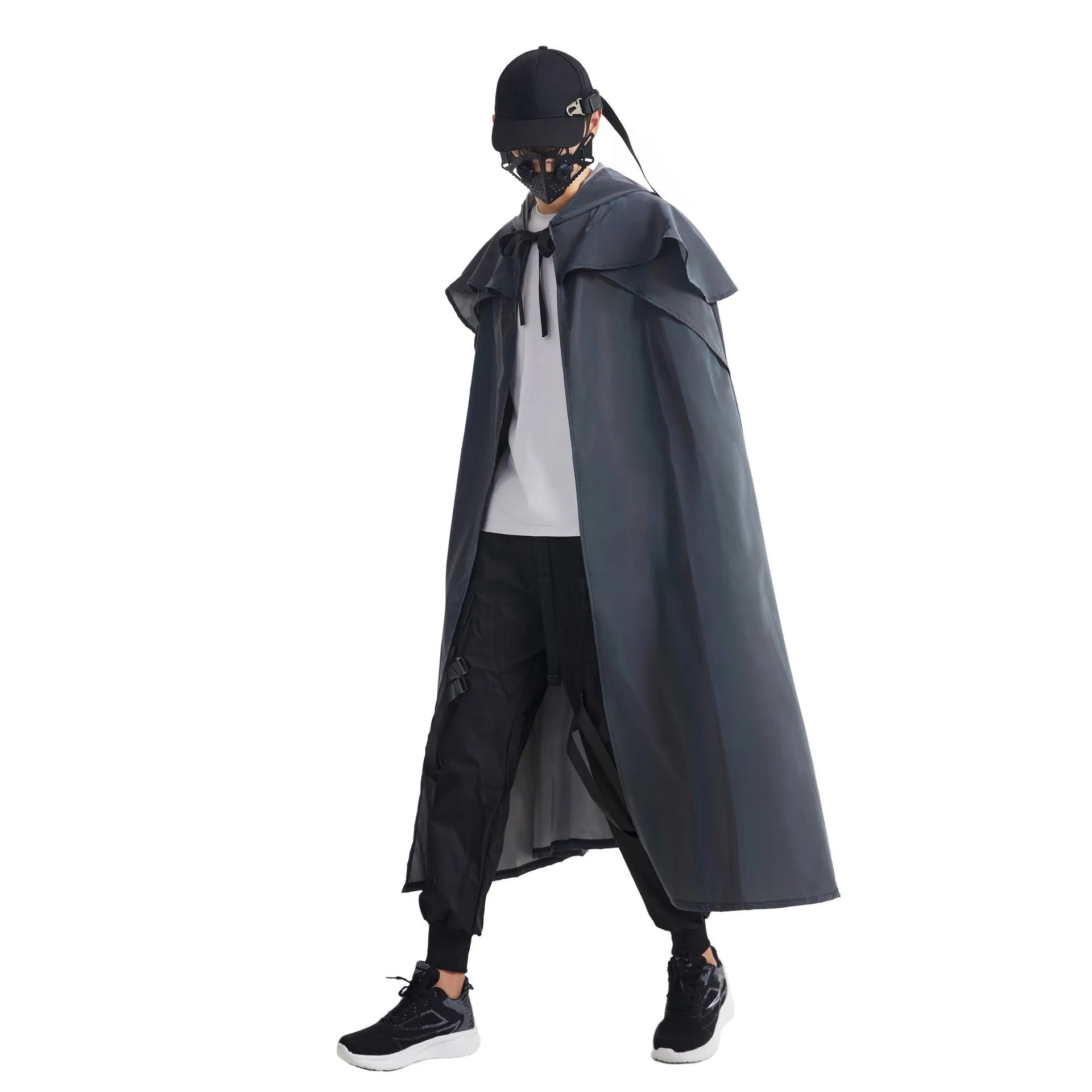 X-Long Reflective Hooded Cape – Unisex Festival & Cosplay Statement Piece Ponchos Lunarity Garage
