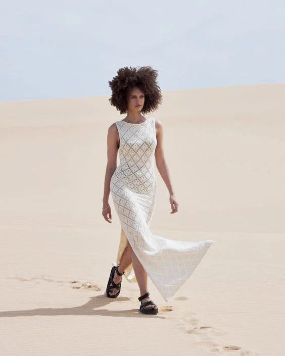 The Sexy Cut Out Slit Knit Mesh Maxi Cover-Up cover ups LUNARITY GARAGE