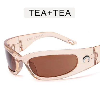 Retro Moon Sunglasses – Classic Luxury UV400 Shades for Men & Women Sunglasses Lunarity Garage Tea-Tea As Picture