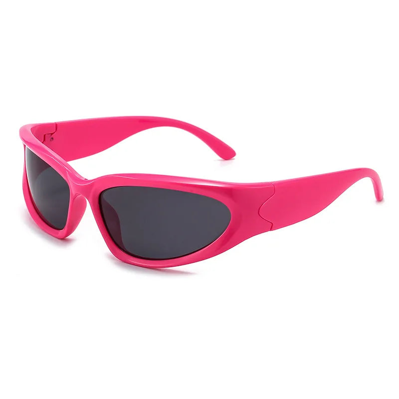 Y2K Sports Punk Square Sunglasses – Designer UV400 Mirror Shades for Women & Men Sunglasses Lunarity Garage C10