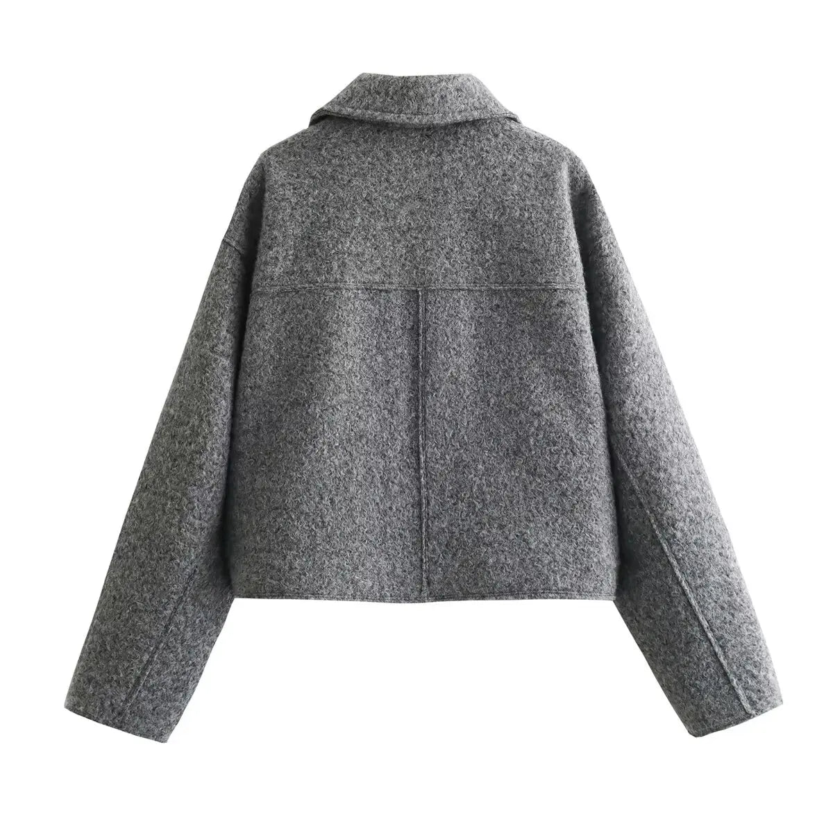 Tweed Cropped Zip-Up Jacket – Women’s Streetwear for Autumn/Winter jacket LUNARITY GARAGE