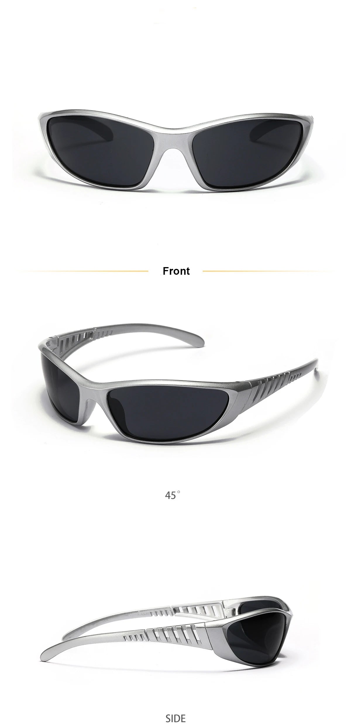 Y2K Futuristic Hollow Sunglasses – Trendy UV400 Shades for Women & Men Sunglasses Lunarity Garage