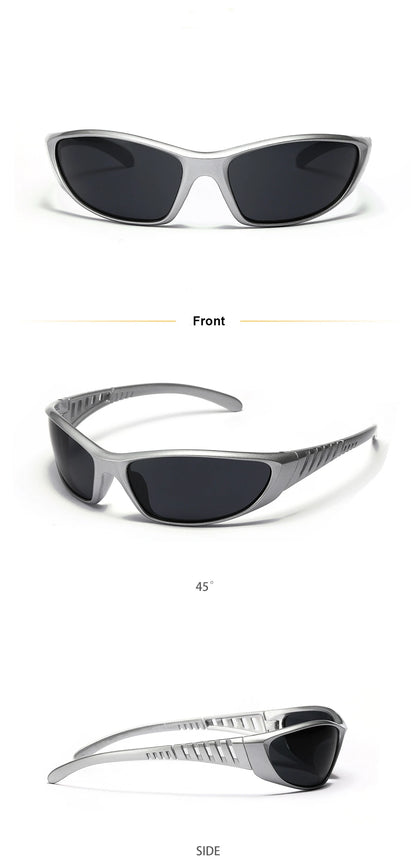 Y2K Futuristic Hollow Sunglasses – Trendy UV400 Shades for Women & Men Sunglasses Lunarity Garage