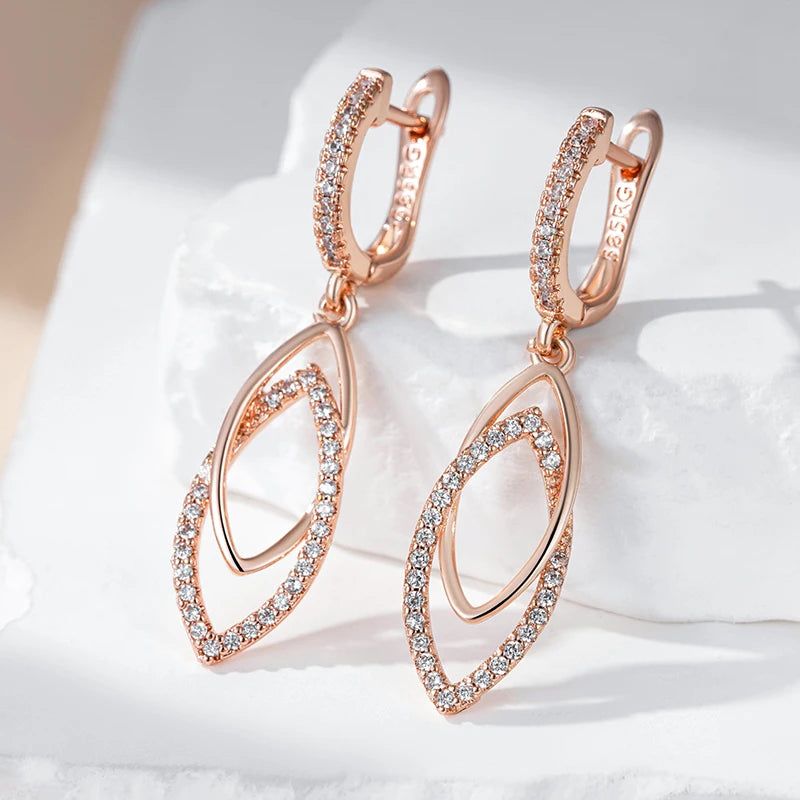 Shiny Zircon Drop Earrings Earrings LUNARITY GARAGE   