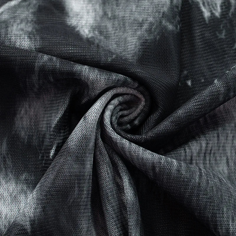 Vintage Cyber Techwear Long Sleeve Mesh Crop Top crop top Lunarity Garage