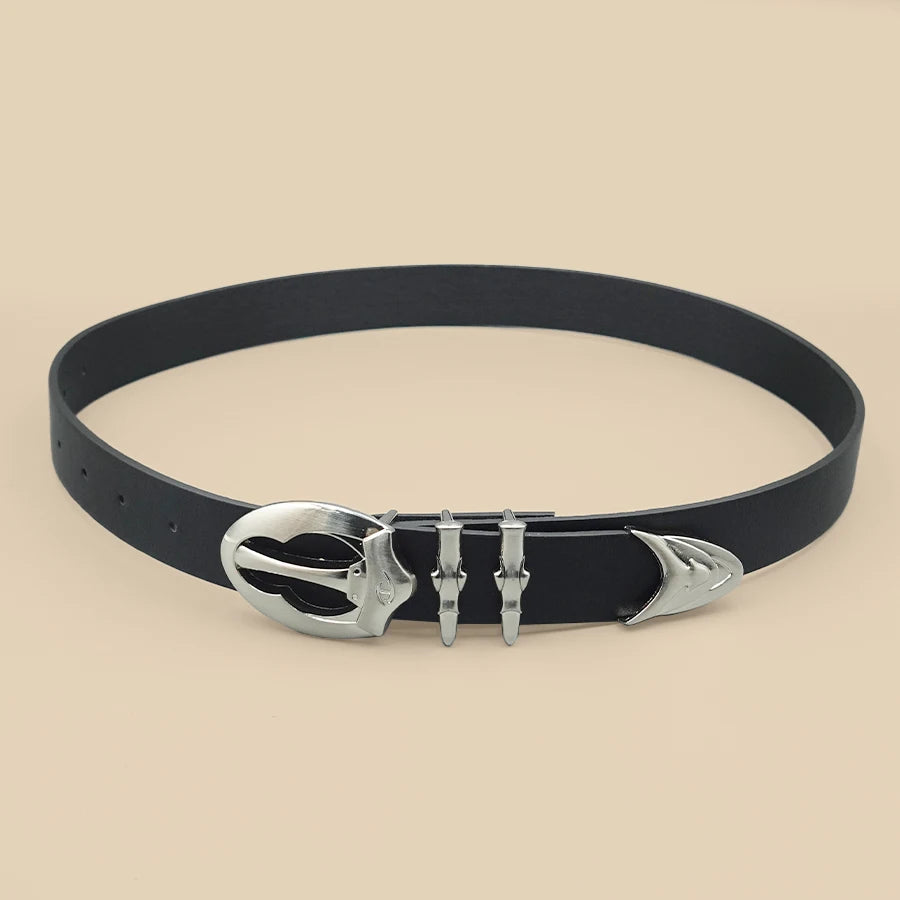 Y2K Rivet Punk Wide Belt - Personalized Multi-Functional PU Leather Waistband Belt LUNARITY GARAGE