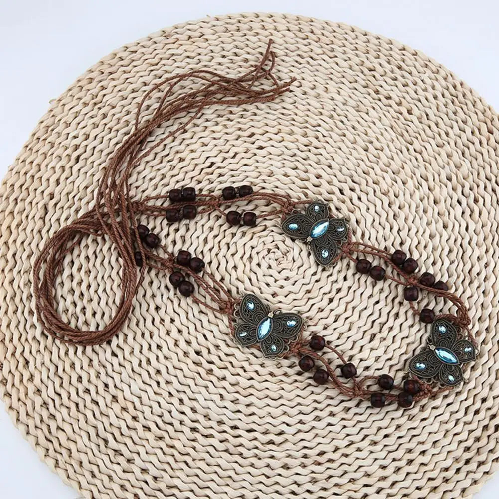 Ethnic Style Belt Women Belt Vintage Bohemian Beads Belt Lunarity Garage   