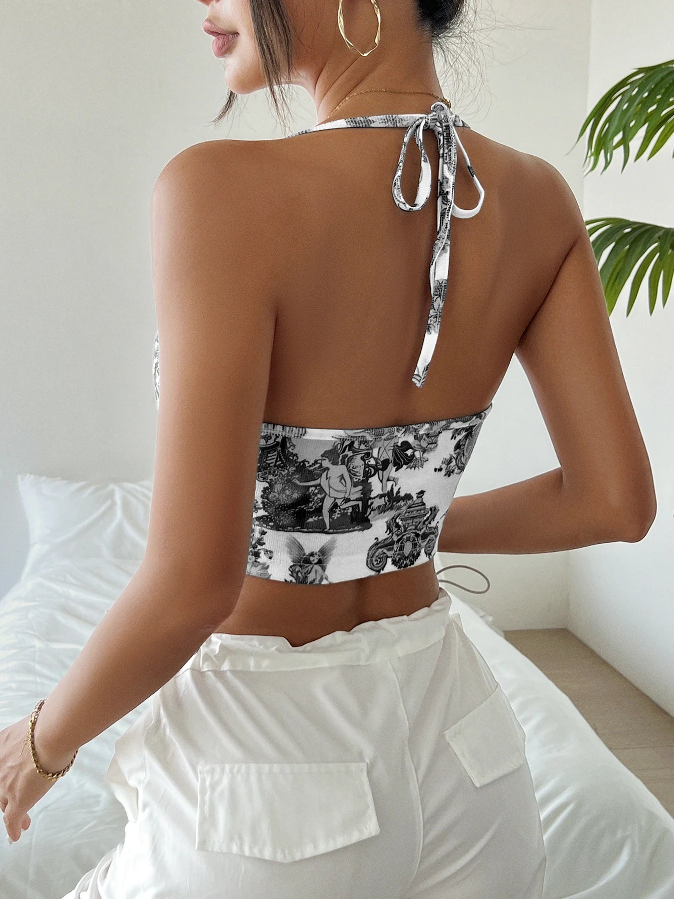 Summer Slim Sling Crop Top - Sleeveless Y2K Camisole Tank Vest crop top LUNARITY GARAGE
