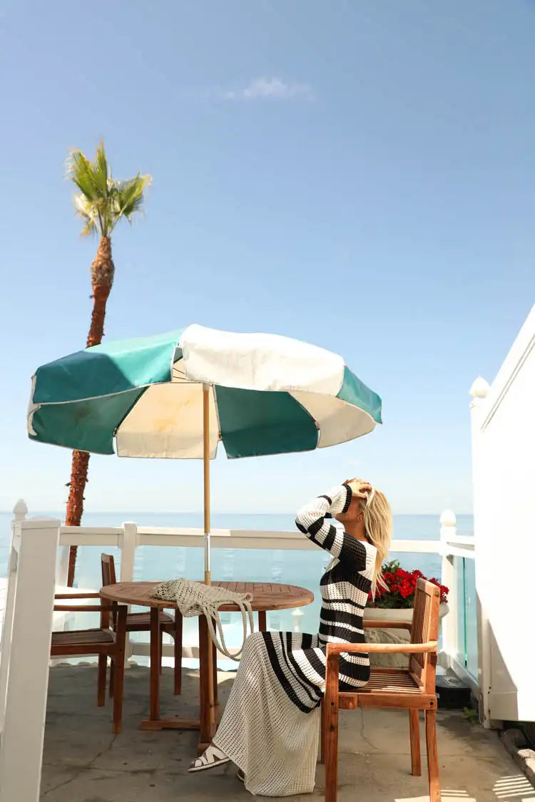 Timeless Elegance: The White Crochet Knit Maxi Beach Cover-Up cover up LUNARITY GARAGE