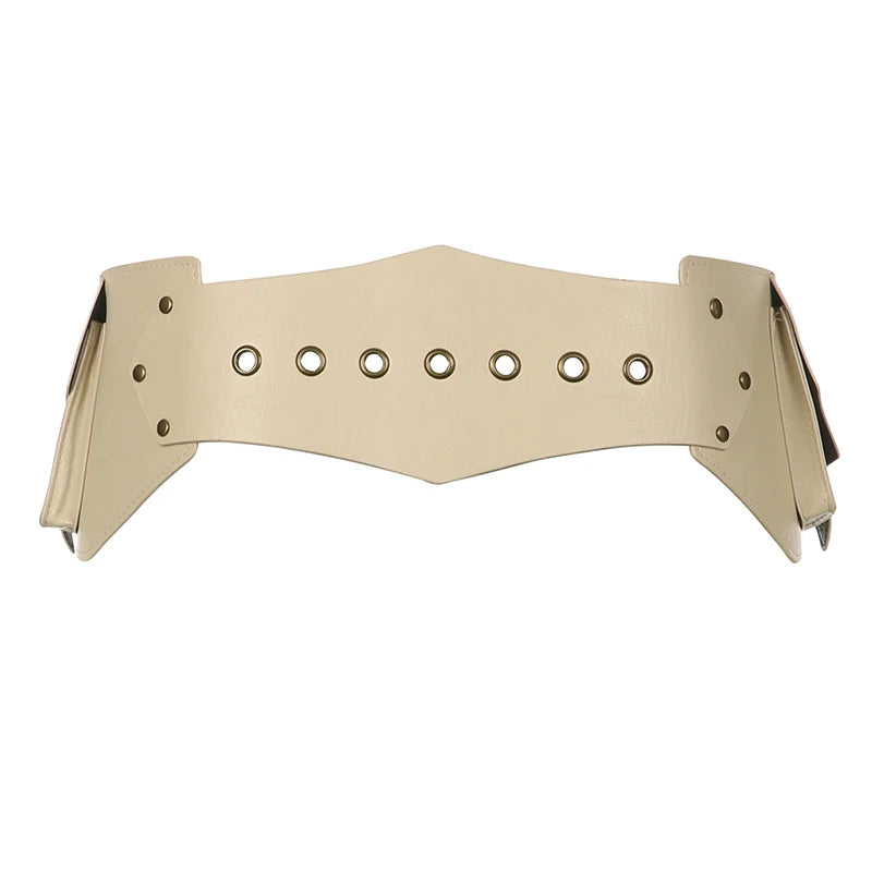 Vintage Exaggerated Western PU Leather Belt belt LUNARITY GARAGE   