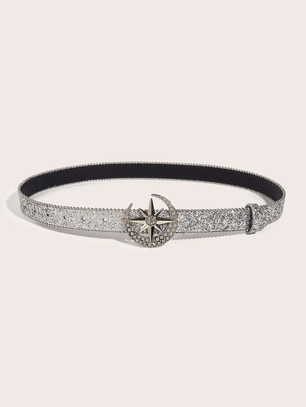 Y2K Star & Moon Rhinestone Buckle Belt Belt Lunarity Garage   