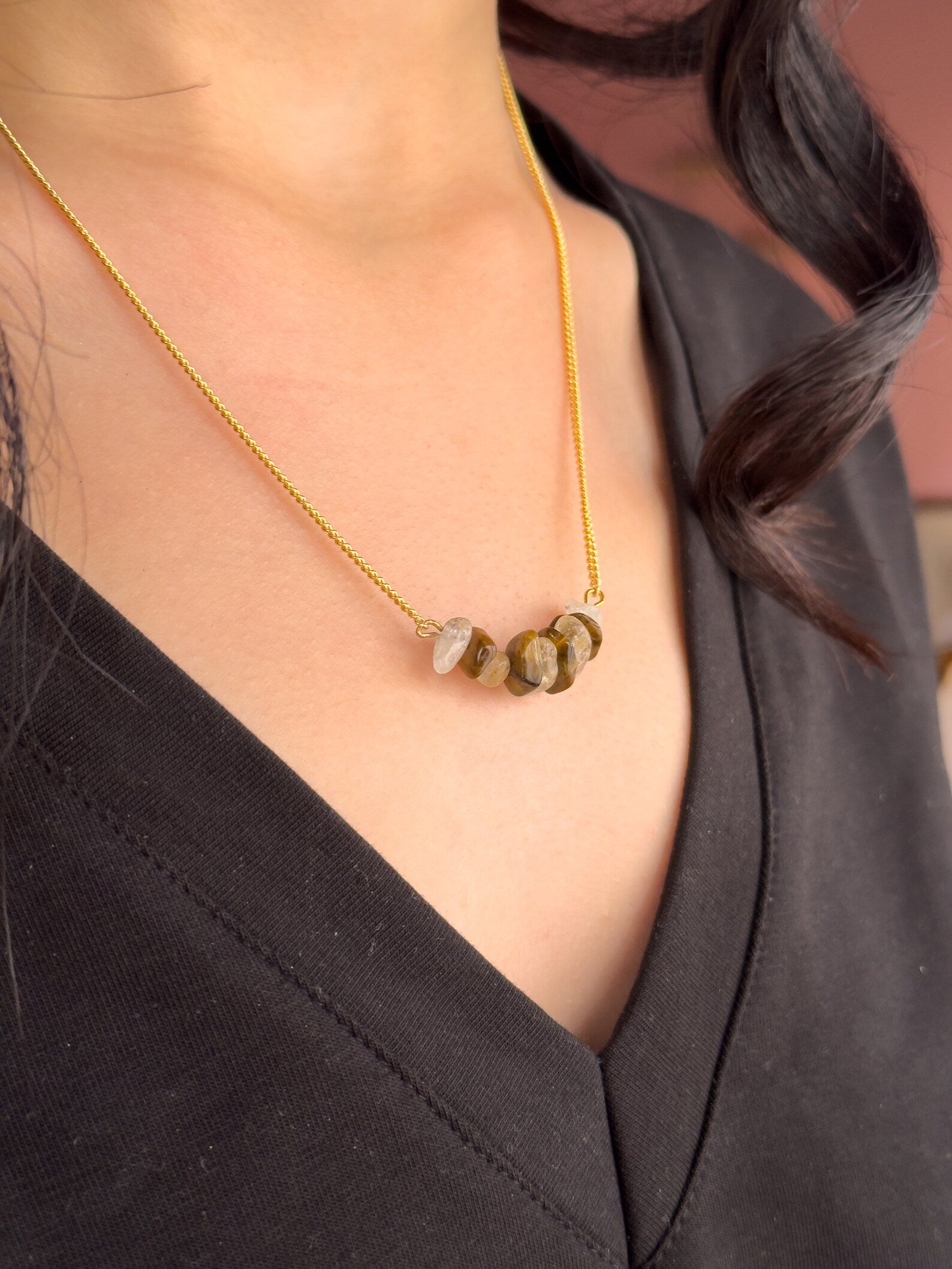 Solar Plexus Chakra Gemsonte Necklace necklaces LUNARITY GARAGE