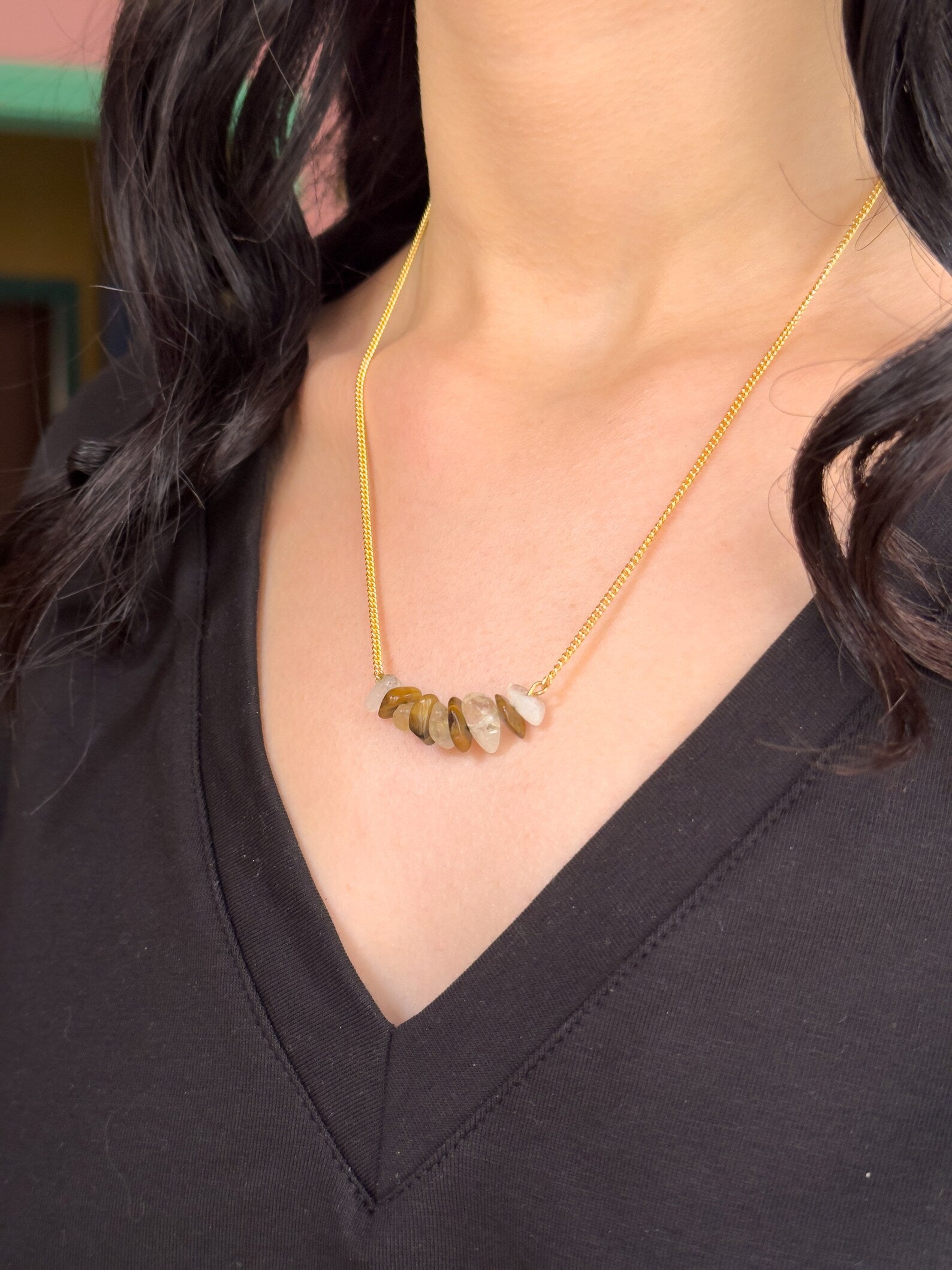 Solar Plexus Chakra Gemsonte Necklace necklaces LUNARITY GARAGE