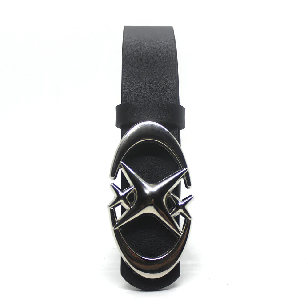 Vintage Y2K Punk Cross & Star Buckle Belt Belt Lunarity Garage   