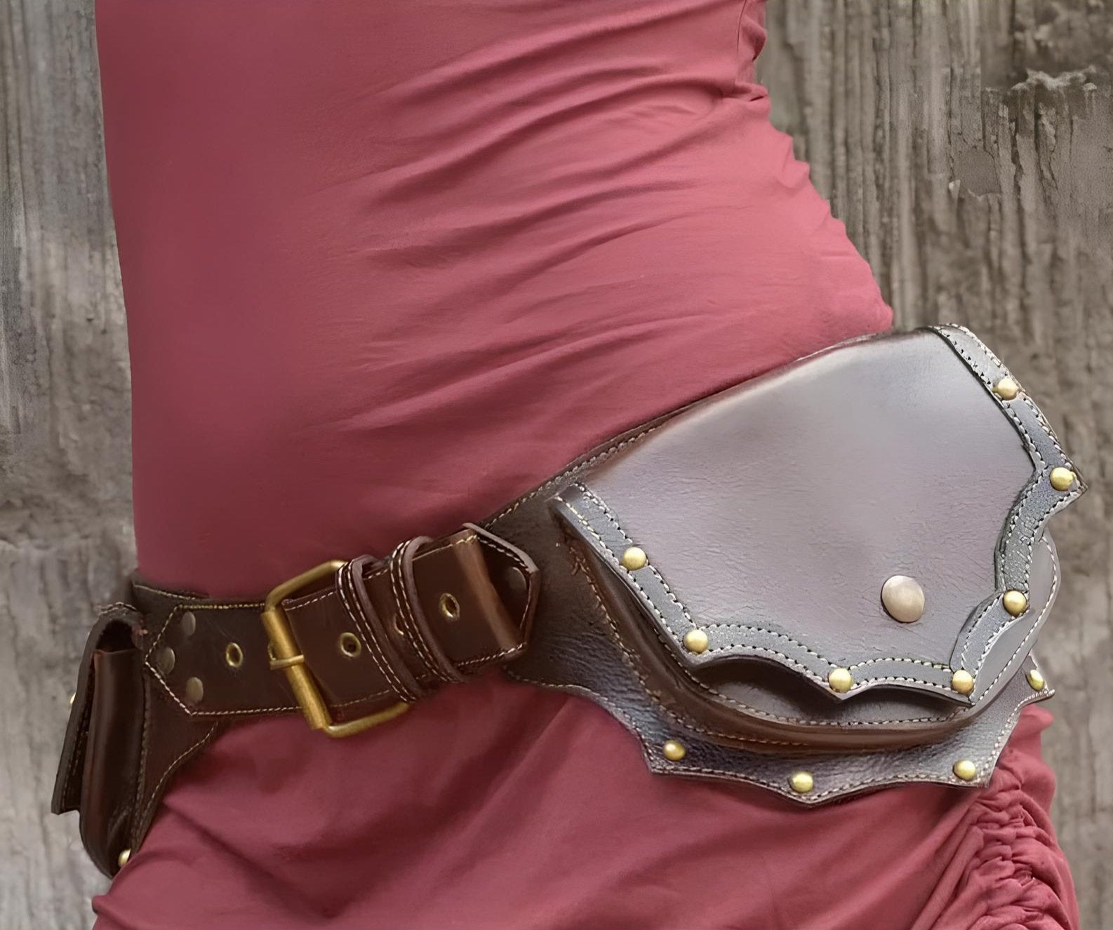 Medieval Steampunk PU Leather Utility Belt Belt Lunarity Garage