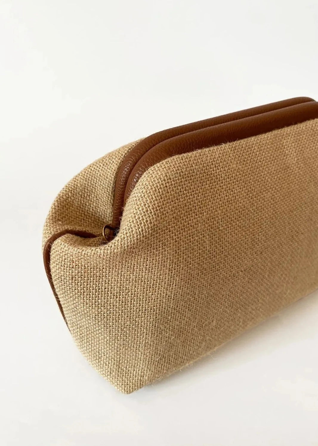Elegant Jute Straw Handbag with Bow Detail handbags LUNARITY GARAGE