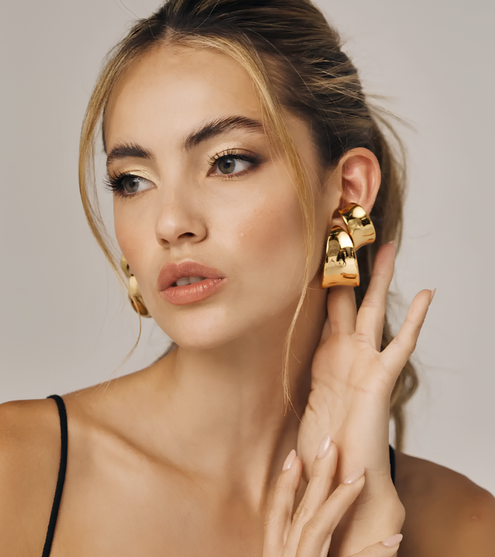 Stylish-Texture-C-Shaped-Earrings earrings LUNARITY GARAGE   