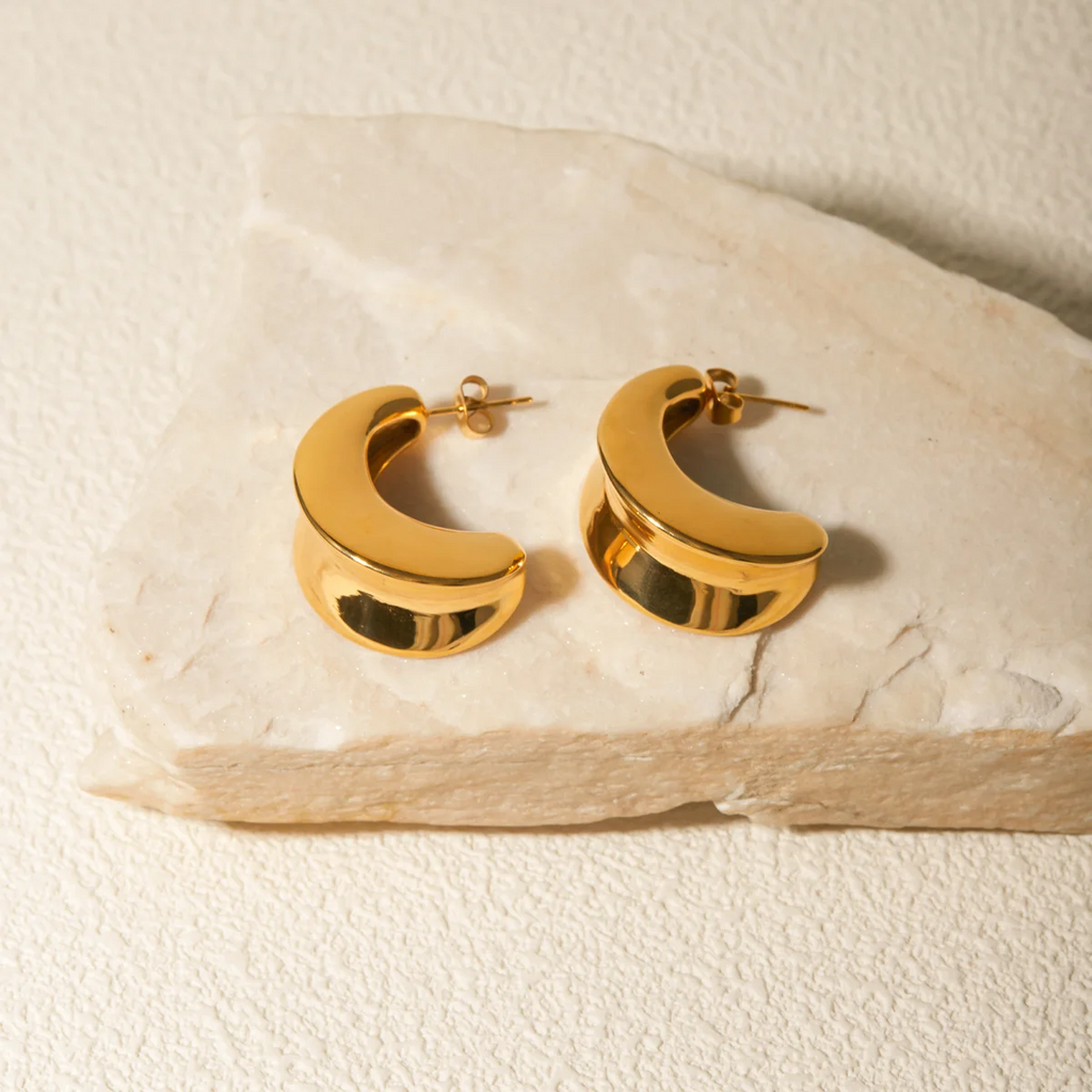 Stylish-Texture-C-Shaped-Earrings earrings LUNARITY GARAGE   