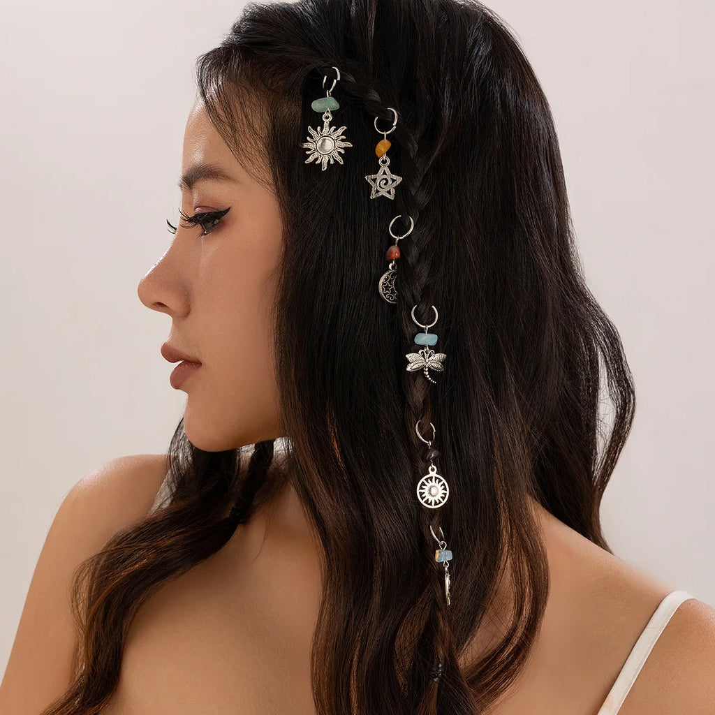 Sun Star Pendant Headband – Trendy Zinc Alloy Hairwear hair clips LUNARITY GARAGE   
