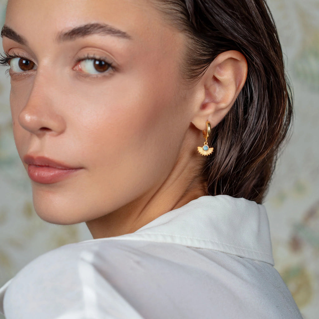 Minimalist Sun Beam Earrings earrings LUNARITY GARAGE   