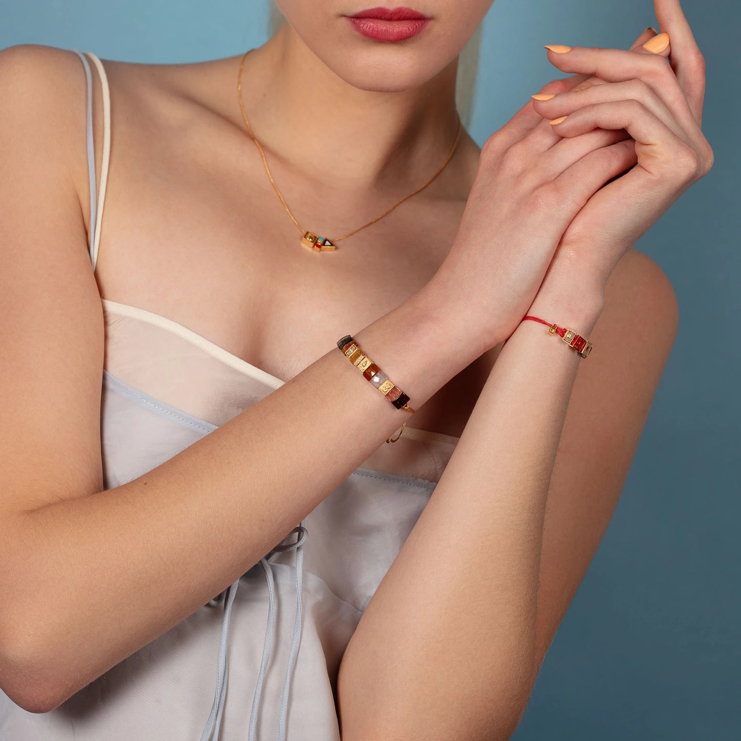 Tourmaline Dreams Bracelet – Gold-Plated Silver with Multicolor Tourmaline Bracelets LUNARITY GARAGE