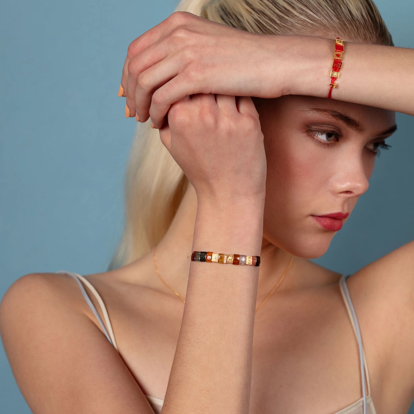 Tourmaline Dreams Bracelet – Gold-Plated Silver with Multicolor Tourmaline Bracelets LUNARITY GARAGE