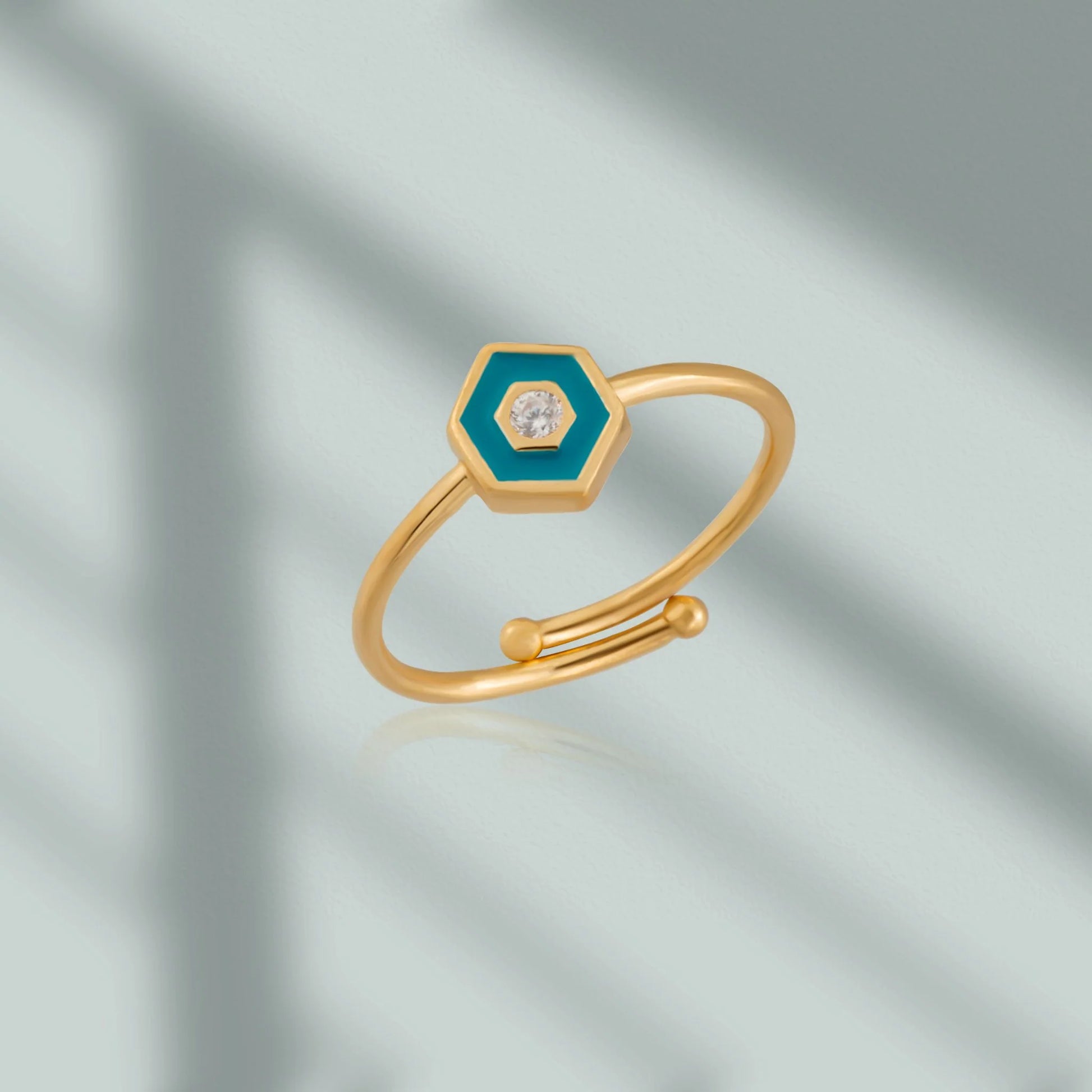 Minimal Vivid Ring ring LUNARITY GARAGE Turquoise  