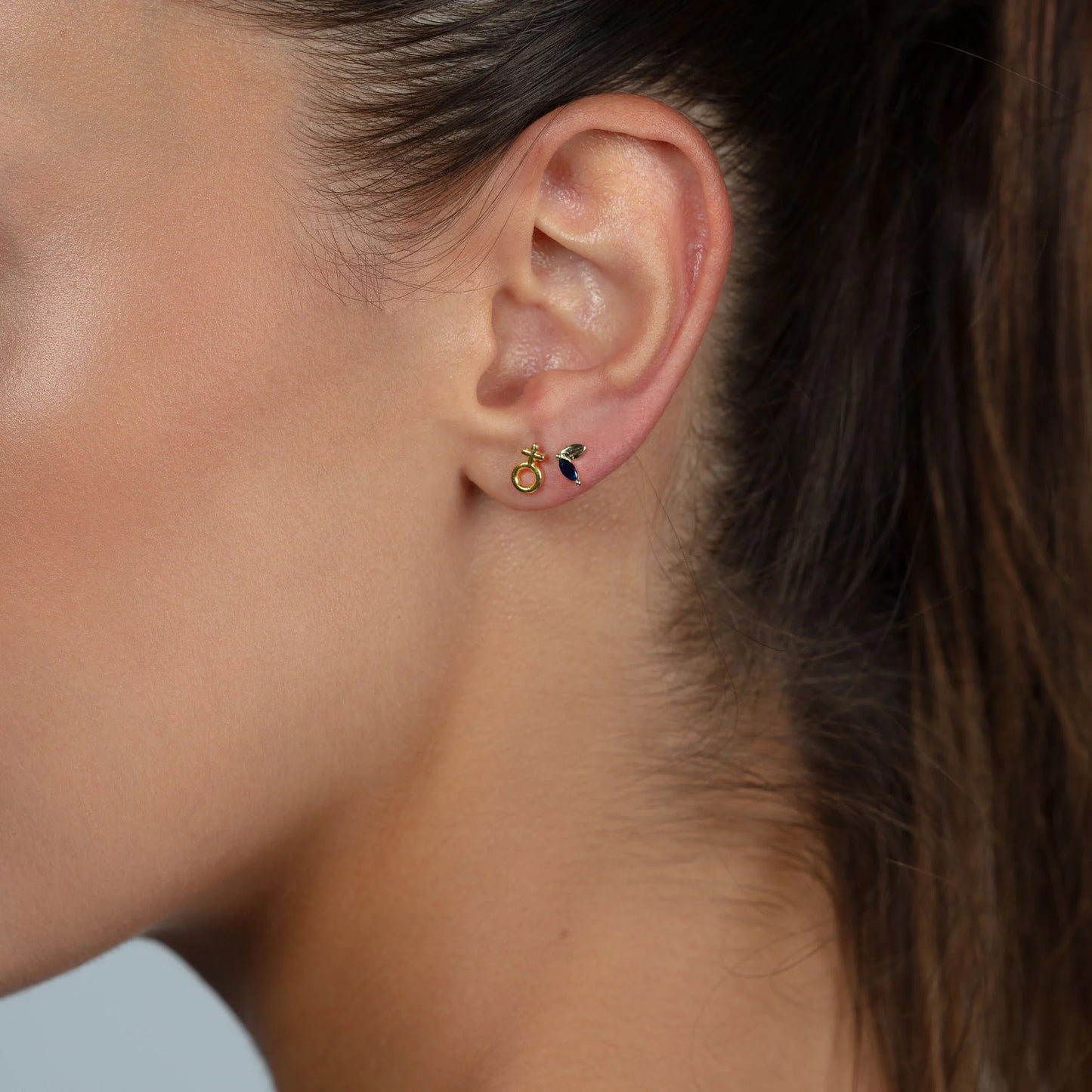 Marquise Stone Piercing earrings LUNARITY GARAGE   