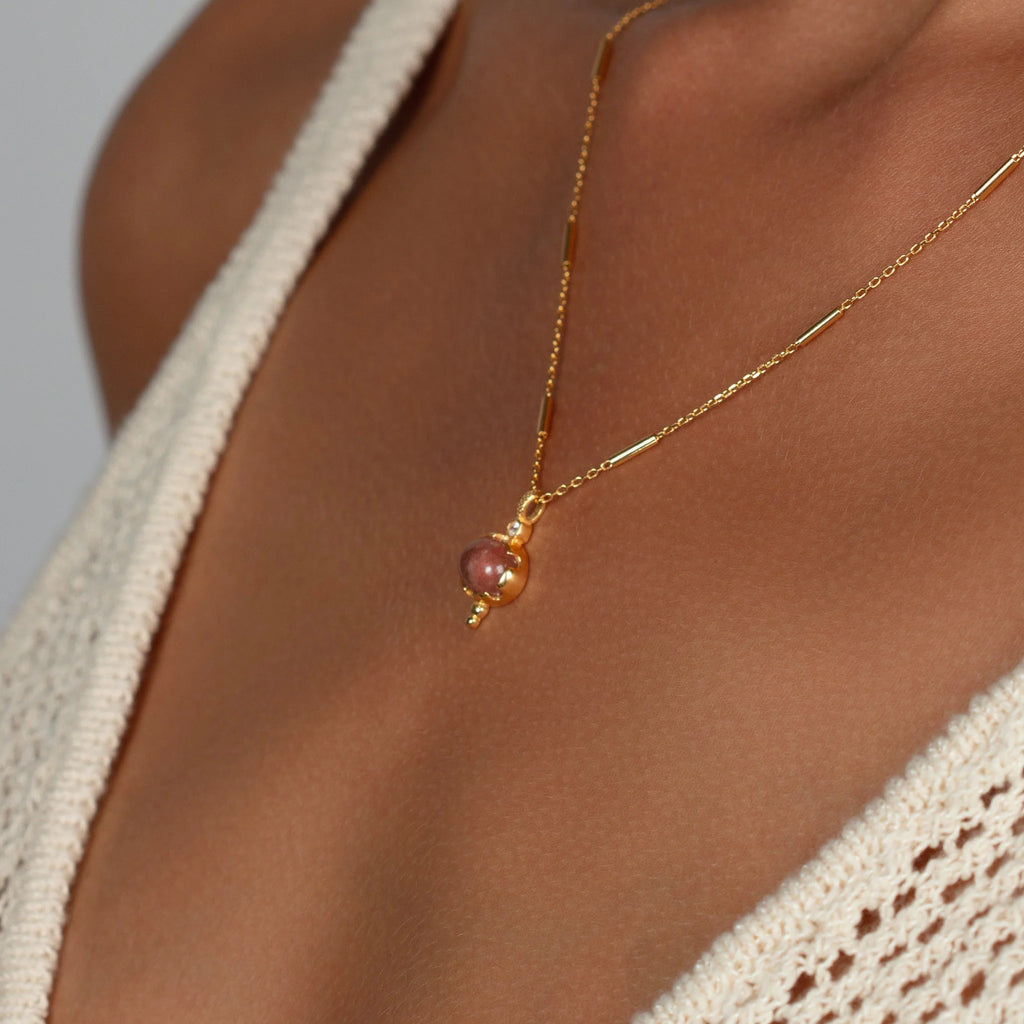 Fat Strawberry Necklace necklaces LUNARITY GARAGE   