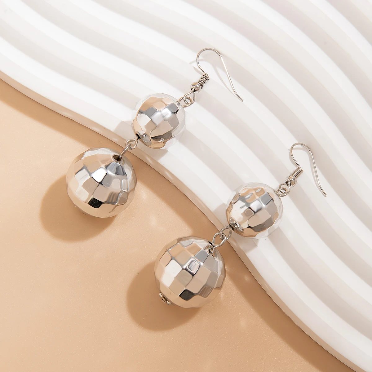 Vintage Acrylic Disco Ball Drop Earrings earrings LUNARITY GARAGE