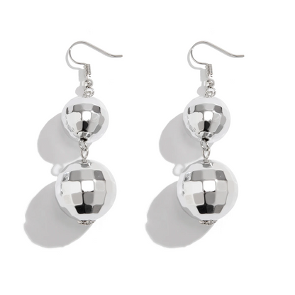 Vintage Acrylic Disco Ball Drop Earrings earrings LUNARITY GARAGE   