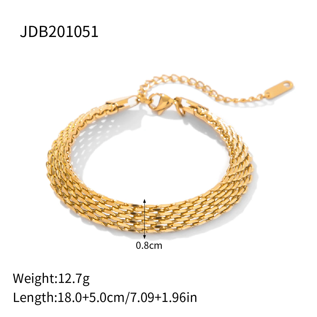 Vintage Gold Color Chain & Link Bracelet vintage bracelet LUNARITY GARAGE