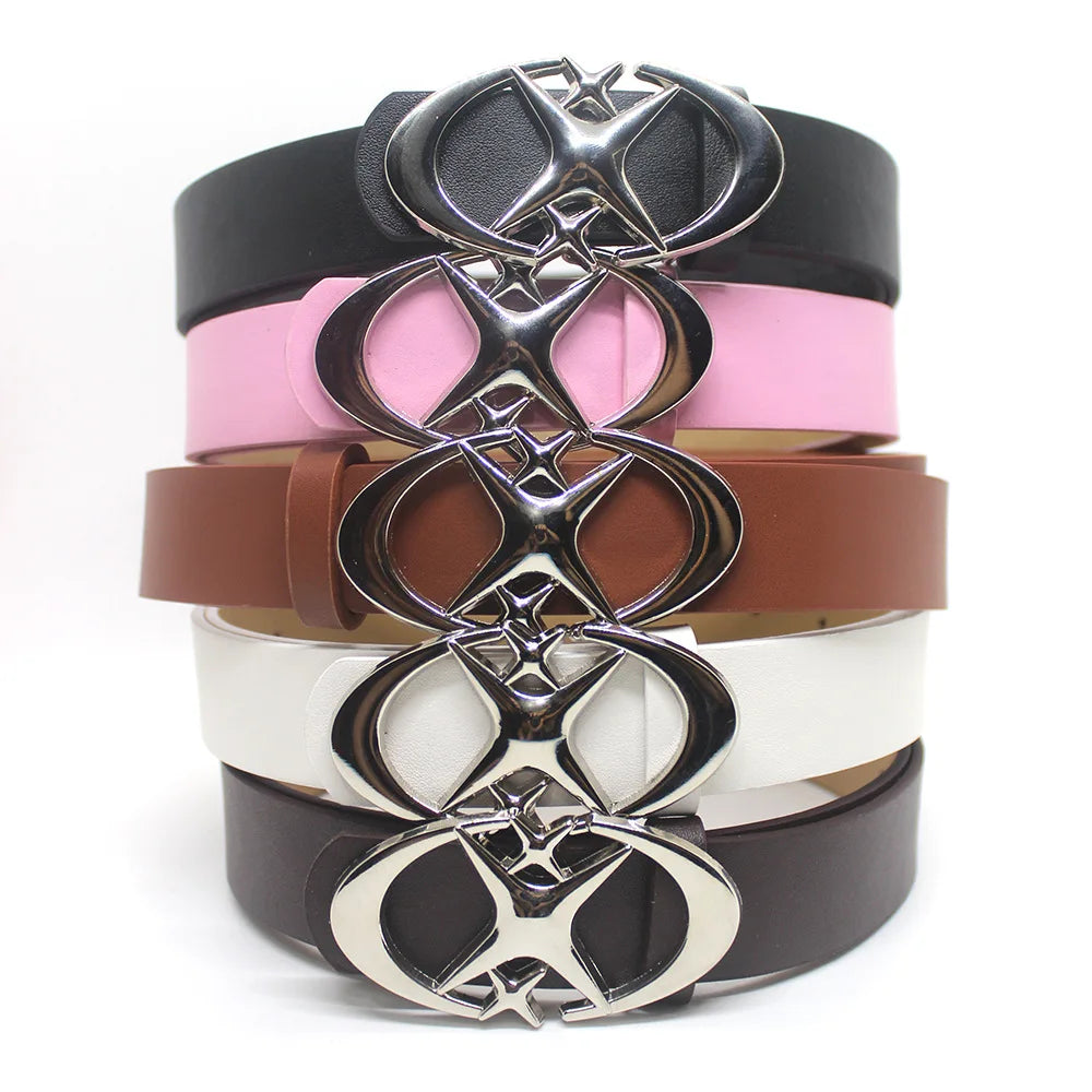 Vintage Y2K Punk Cross & Star Buckle Belt Belt Lunarity Garage   