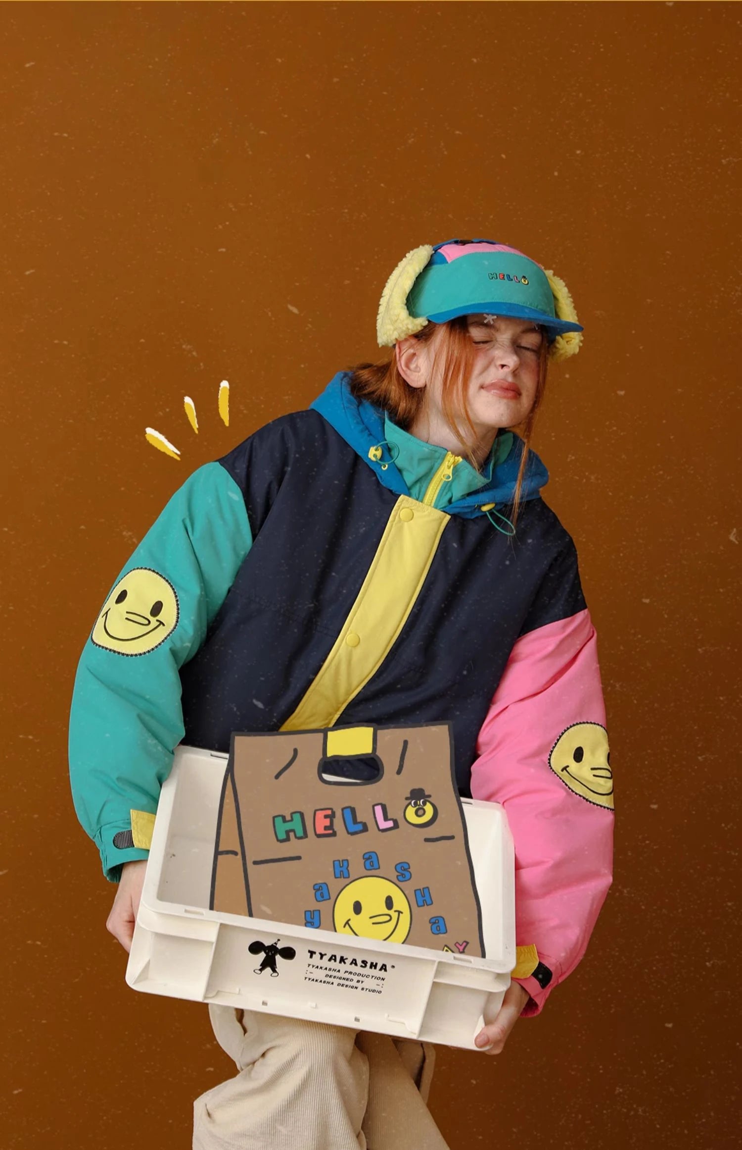 Patchwork-Design Vintage Winter Parka Jackets Lunarity Garage