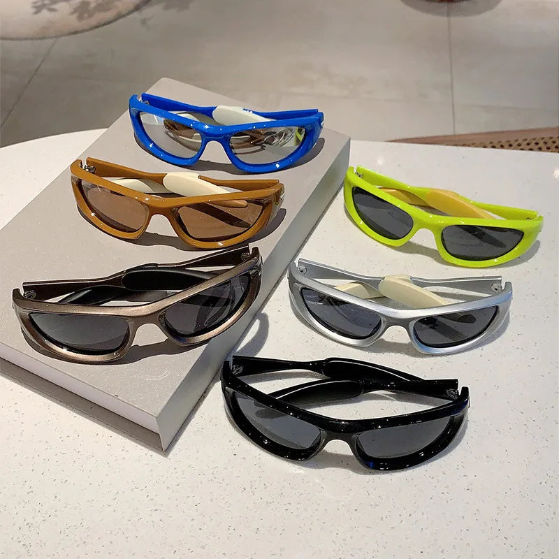 Y2K Luxury Designer Mirror Shades Sunglasses Sunglasses Lunarity Garage   
