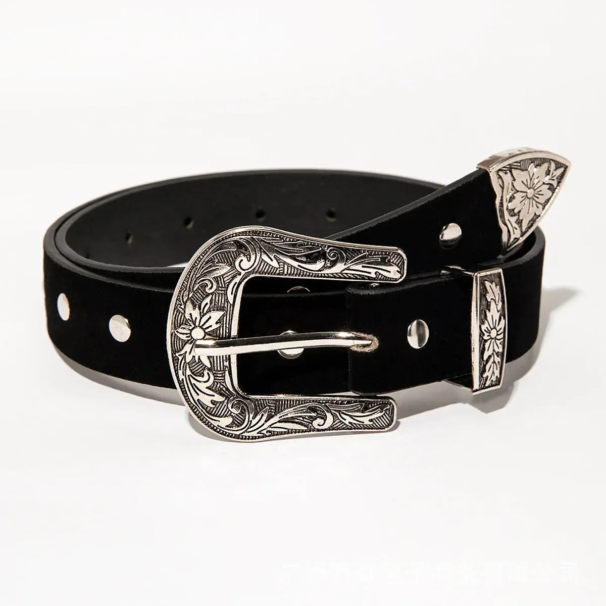 Vintage Rivet Gothic Belt - Punk Y2K Metal Buckle Belt Lunarity Garage