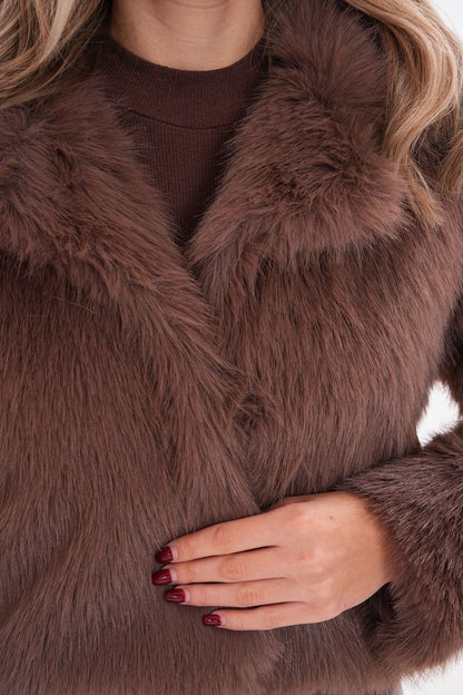 Mink Faux Fur Crop Jacket - Soft & Stylish Winter Coat faux fur coat LUNARITY GARAGE