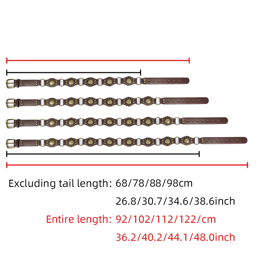 Western Cowboy Style Metal Buckle PU Leather Belt belt LUNARITY GARAGE   
