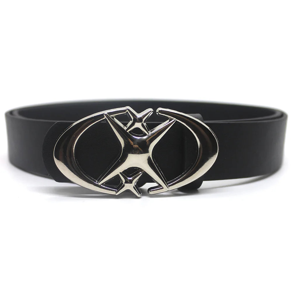 Vintage Y2K Punk Cross & Star Buckle Belt Belt Lunarity Garage   