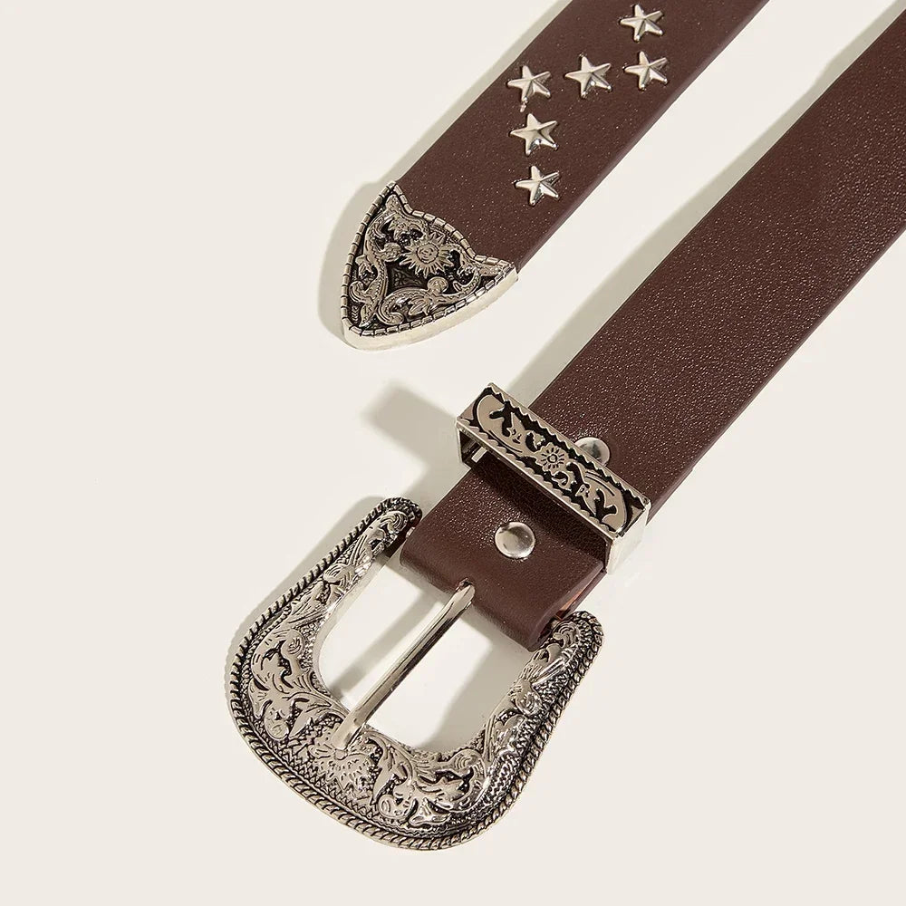 Y2K Vintage Star Rivet Belt Belt Lunarity Garage   