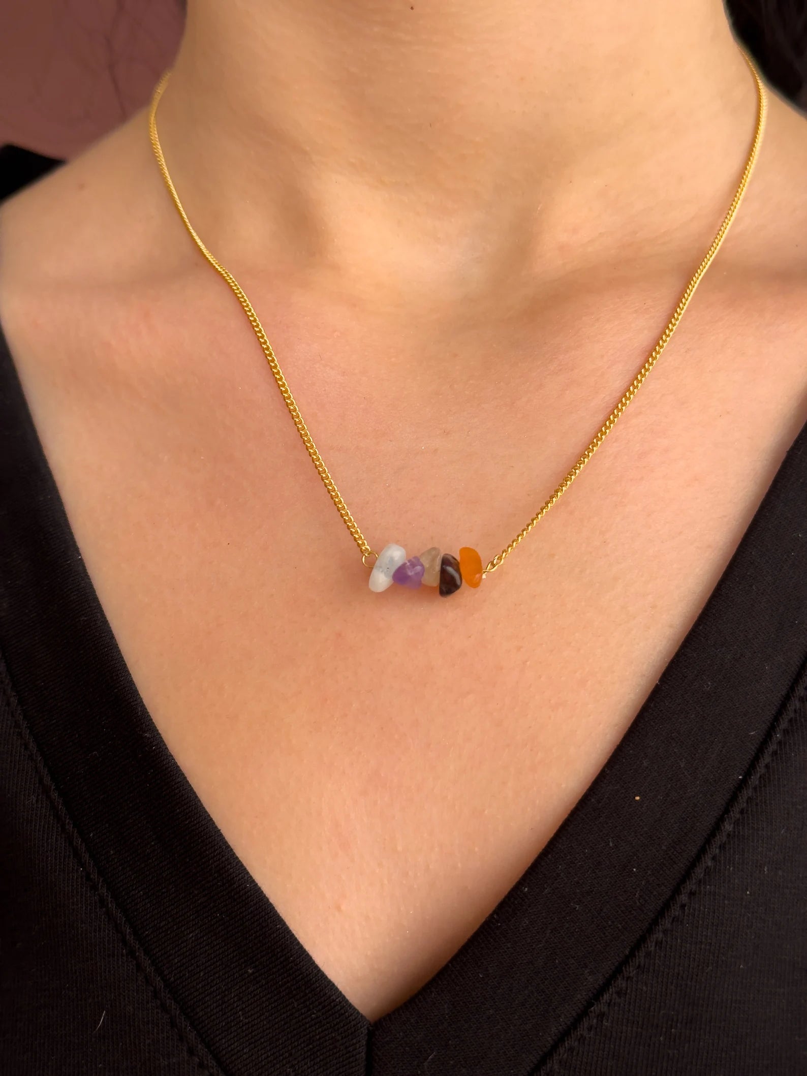 Aries Zodiac Bar Necklace necklaces LUNARITY GARAGE 16 Inches