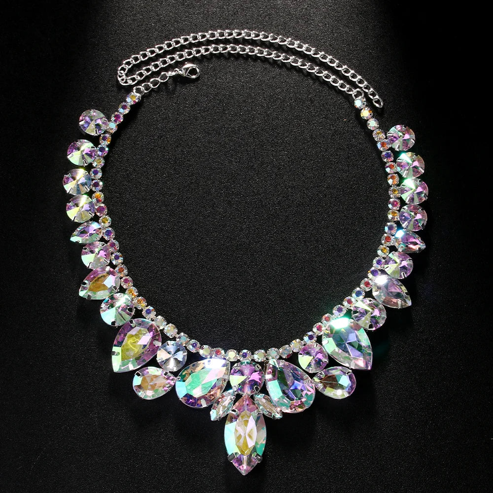 Ballroom Dance Crystal Choker Necklace Necklace Lunarity Garage Type 2 Gold