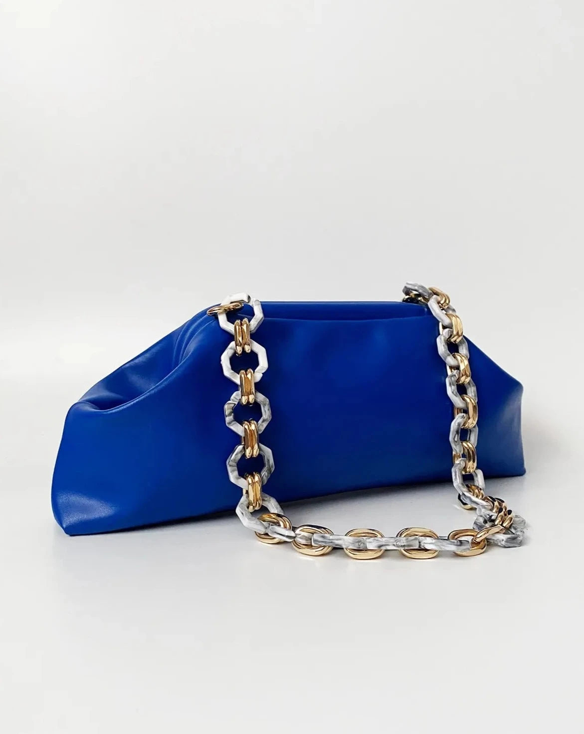 Chic Baguette Shoulder Bag with Chain Strap baguette bags LUNARITY GARAGE   