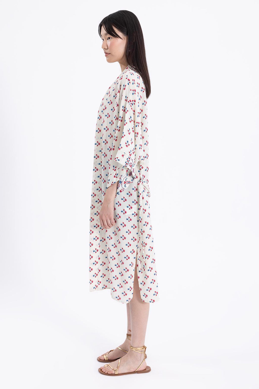 Ecru Floral Kimono kimonos LUNARITY GARAGE   